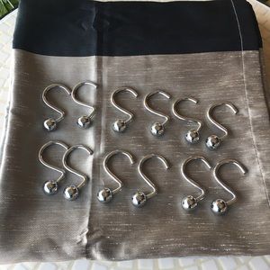 Shower Curtain/ Curtain Metal Rings (12pcs)